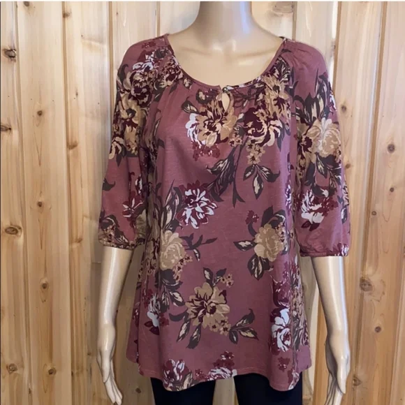 Sonoma Boho Cotton/Modal Top Large - Picture 2 of 6